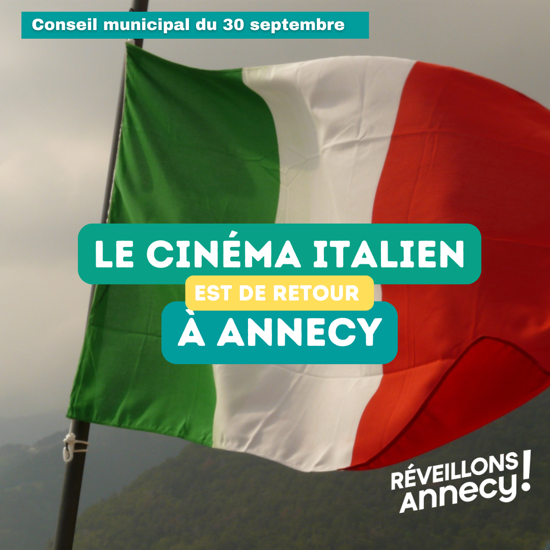 Le cinéma italien est de retour à Annecy.