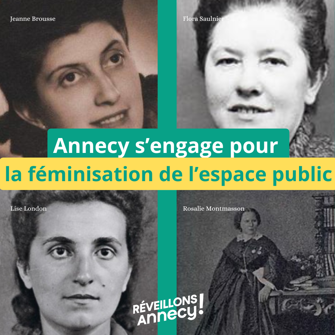 La Ville d’Annecy s’engage pour la féminisation de l’espace public.