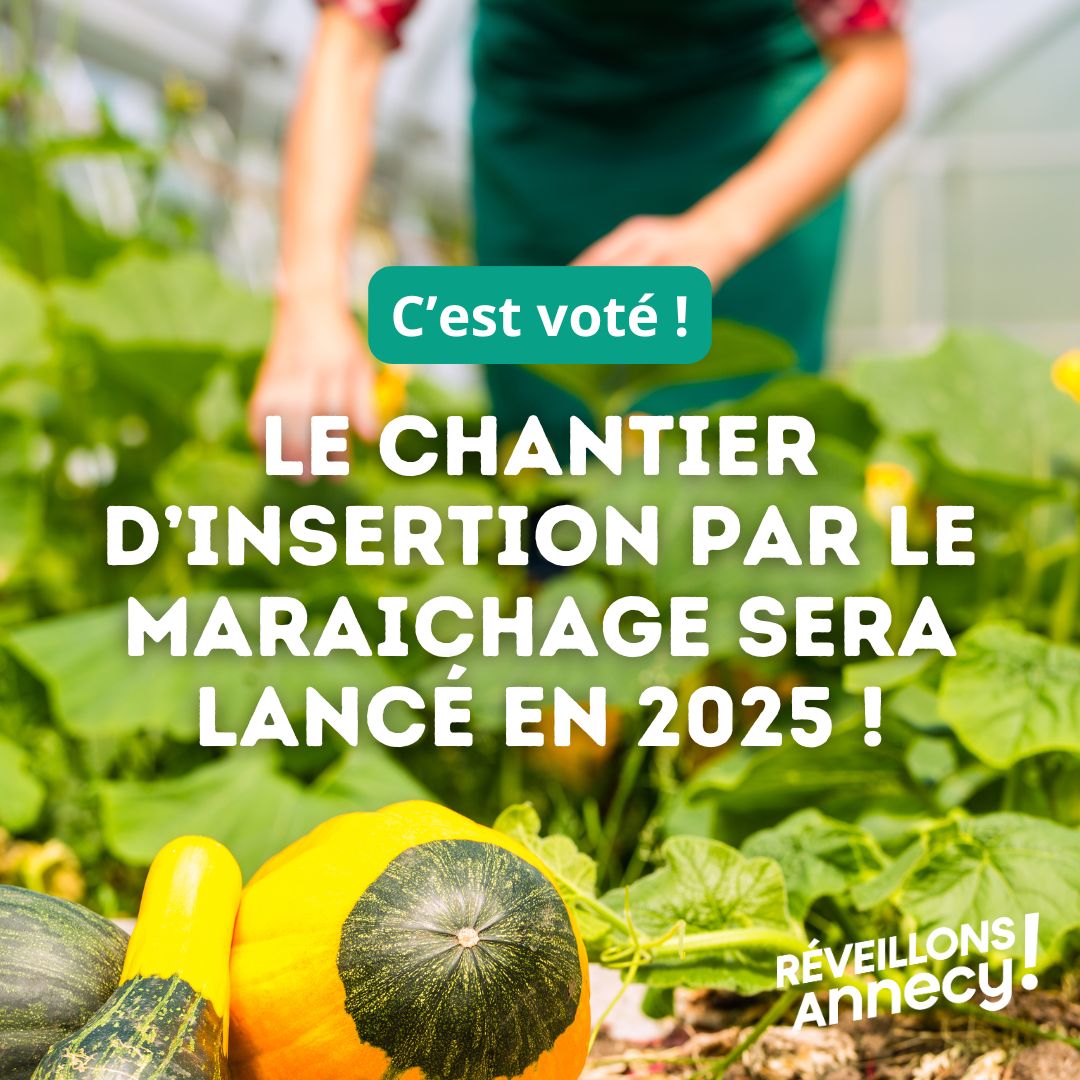 Le chantier d’insertion par le maraichage, officiellement lancé en septembre 2025 !